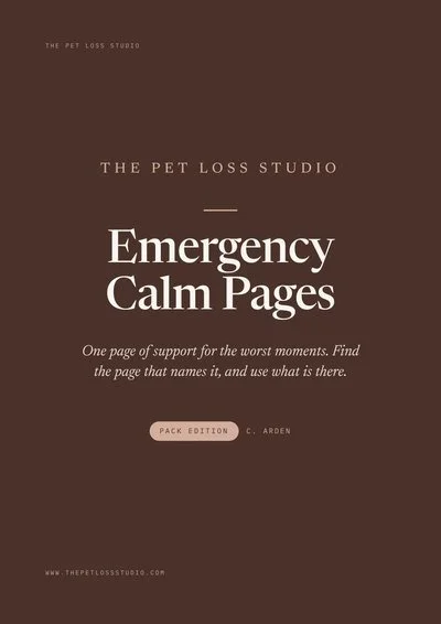 Cover of Emergency Calm Pages
