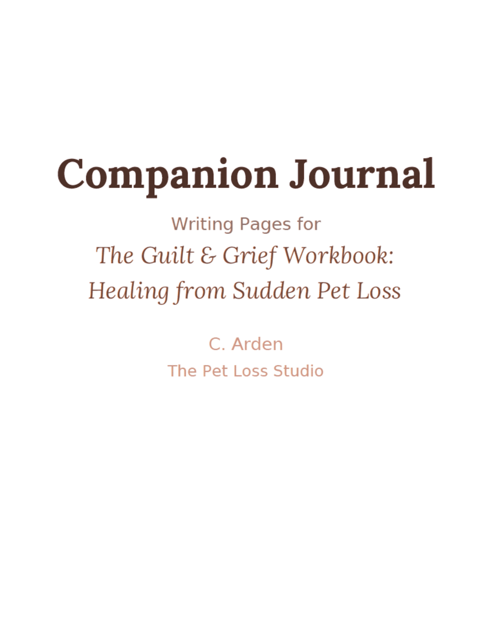 Companion Journal cover
