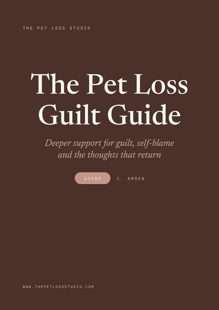 The Pet Loss Guilt Guide