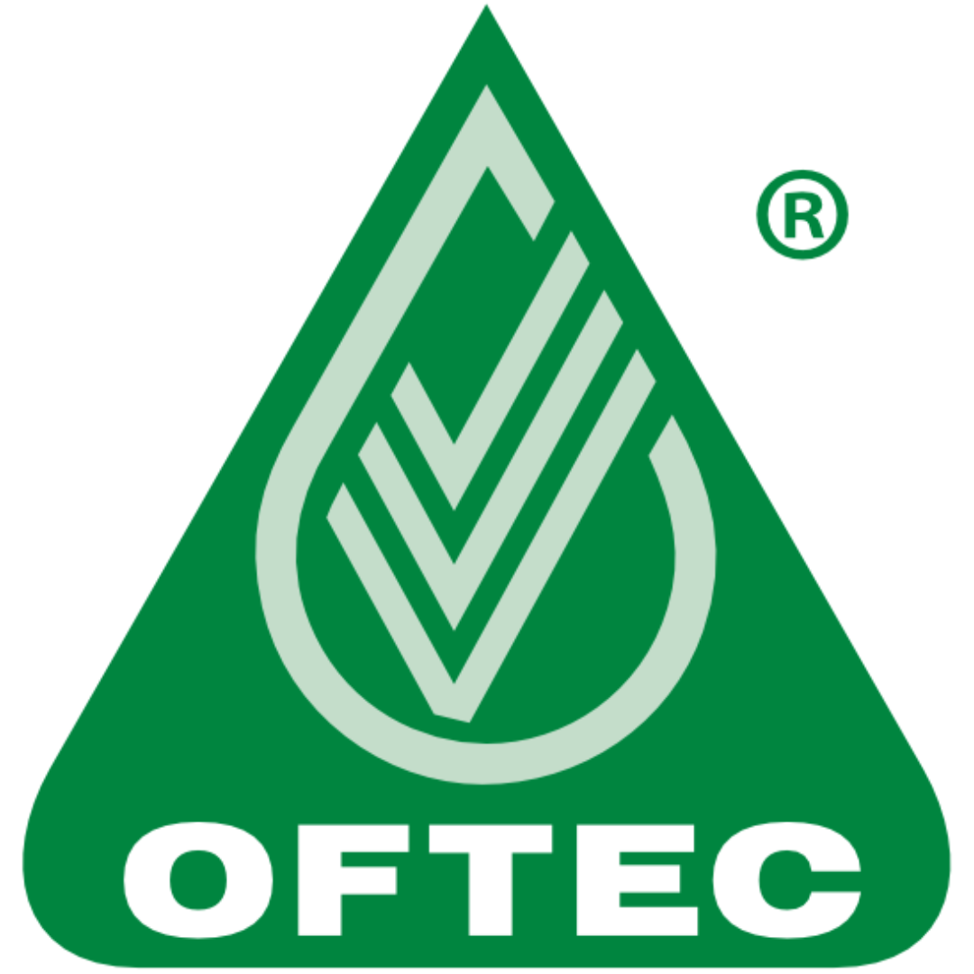 Green triangular logo with a stylized checkmark and the text 'OFTEC' at the bottom.