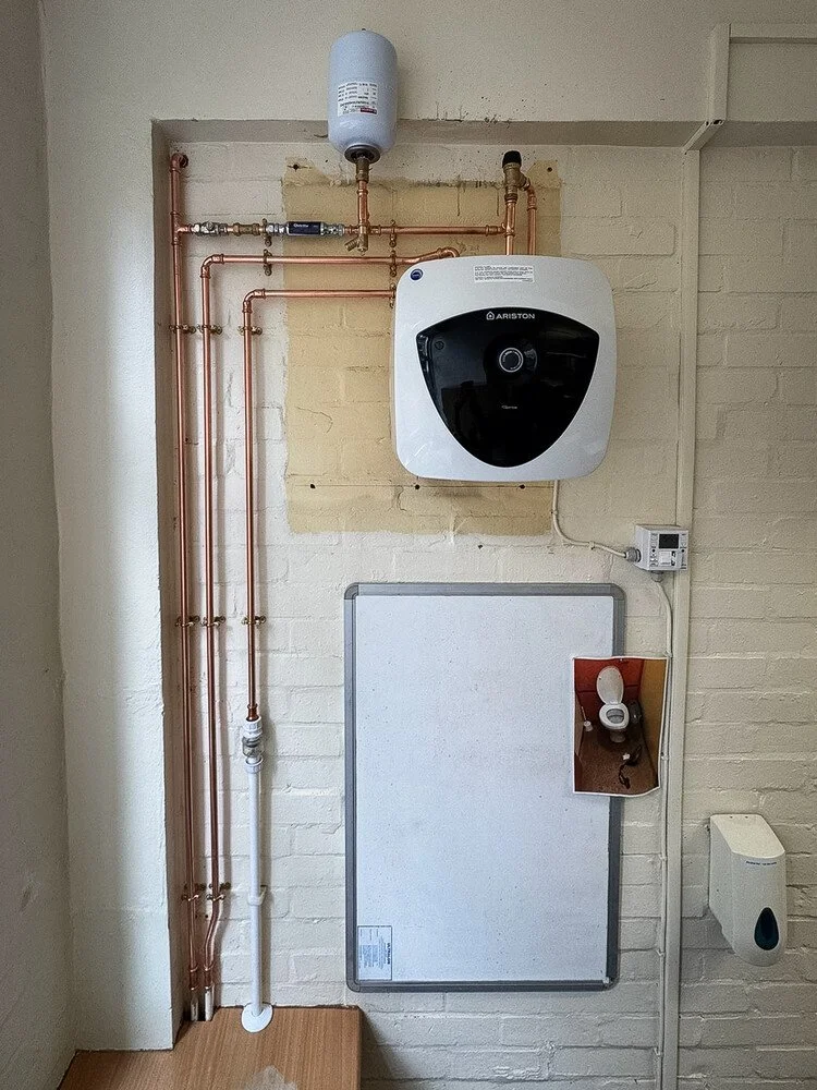 Water heater replacement at a school