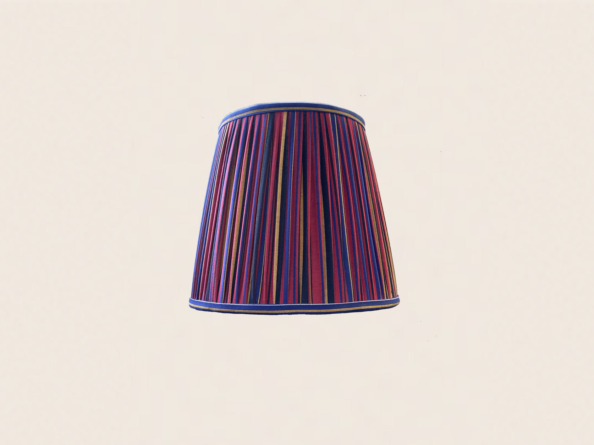 Red Striped Kikoy Lampshade