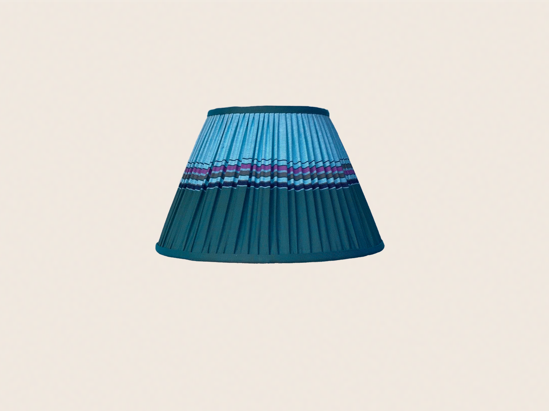 Teal & Sky Blue Kikoy Lampshade