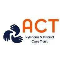 Logo of ACT Aylsham & District Care Trust featuring two stylized hands and the organization's name.