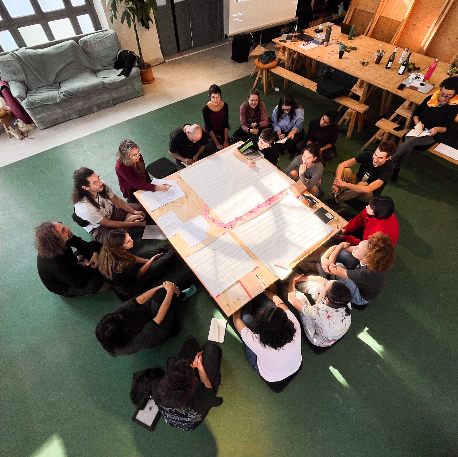 Alchemical Kitchen, workshop session discussing blueprint