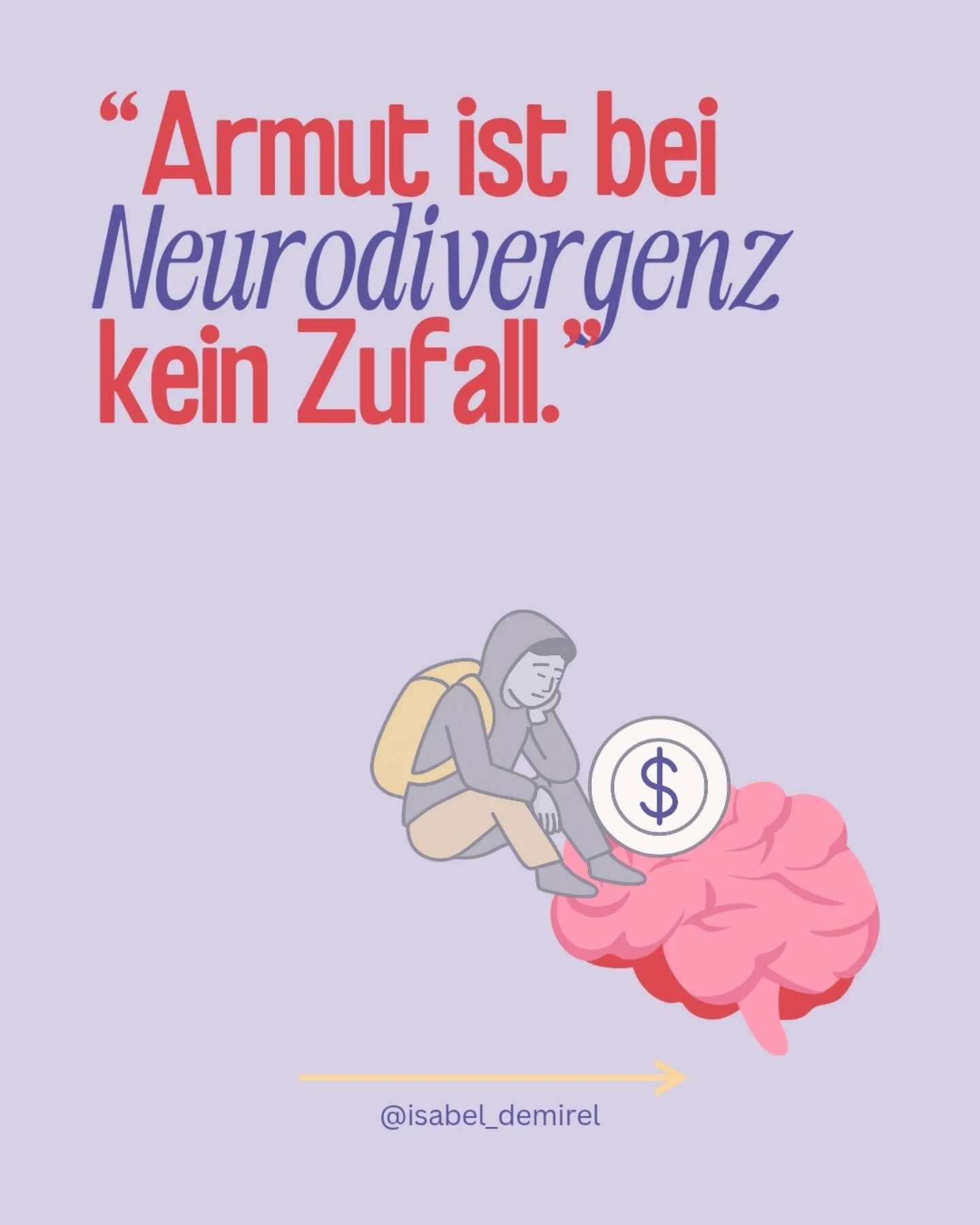 Wir sprechen viel &uuml;ber Symptome. Aber selten dar&uuml;ber, was sie im Alltag wirklich bedeuten; auch finanziell.

Wenn Arbeitsbedingungen nicht zu neurodivergenten Menschen passen, wird Arbeit anstrengender, instabiler oder irgendwann unm&ouml;g