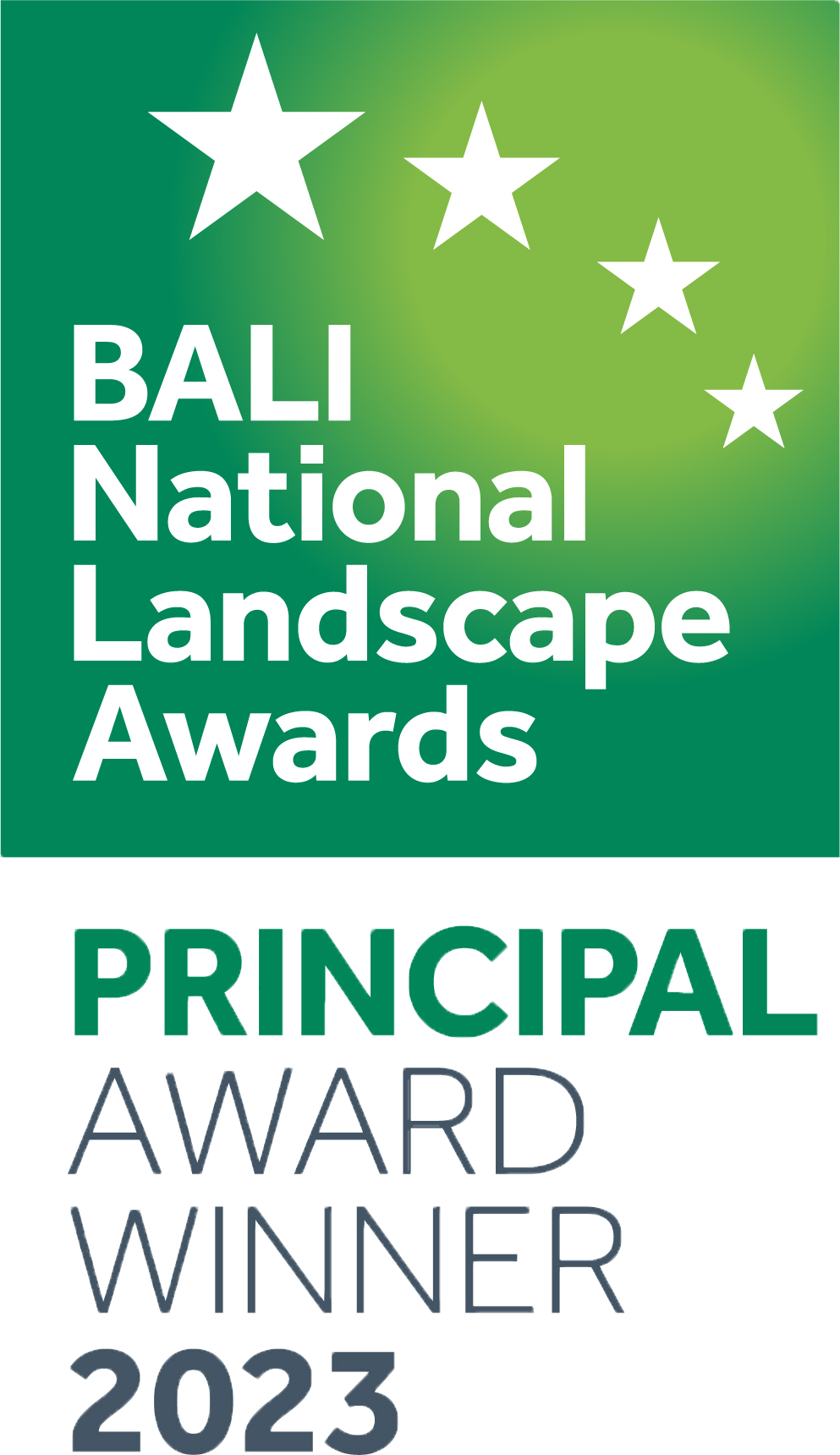 Award plaque for the Bali National Landscape Awards 2023, celebrating the principal award winner.
