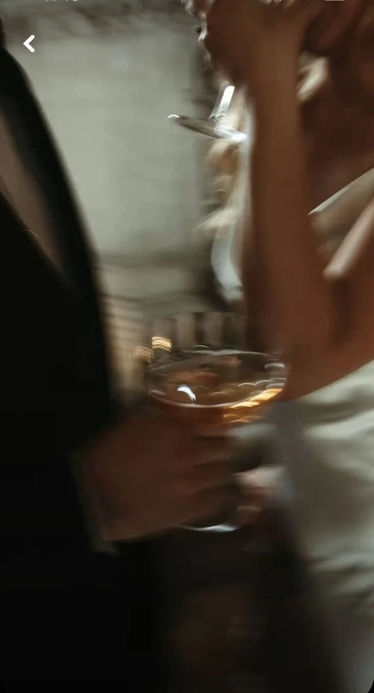champagne toast during an elegant wedding night celebration