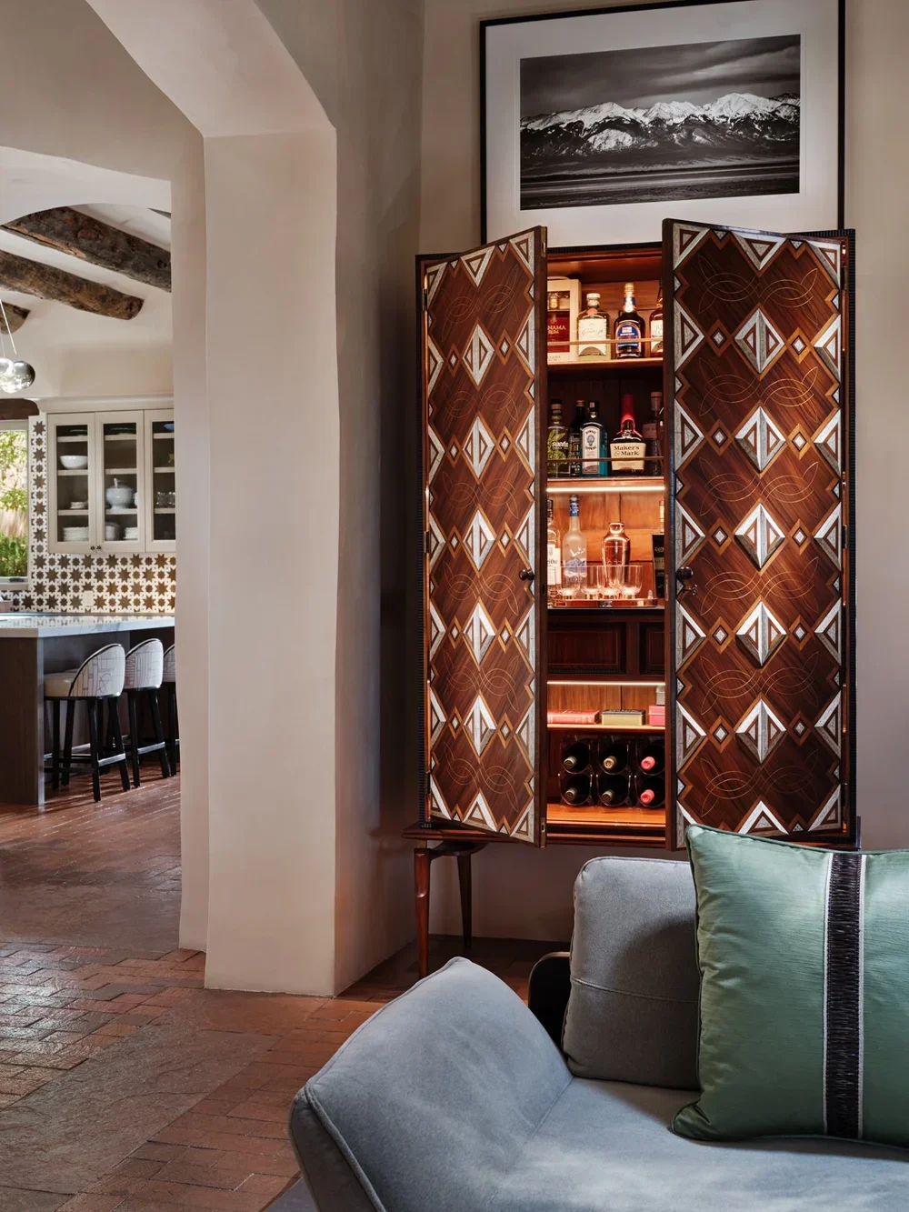 Custom Built-In Bar by Chandler Prewitt Design