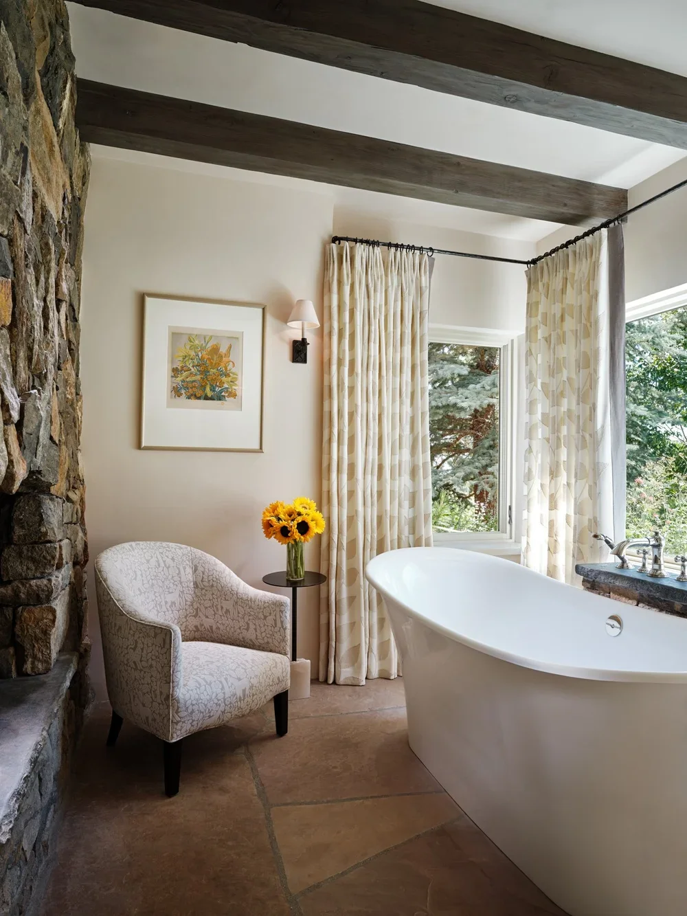 Luxury Bathroom with Freestanding Tub by Chandler Prewitt Design