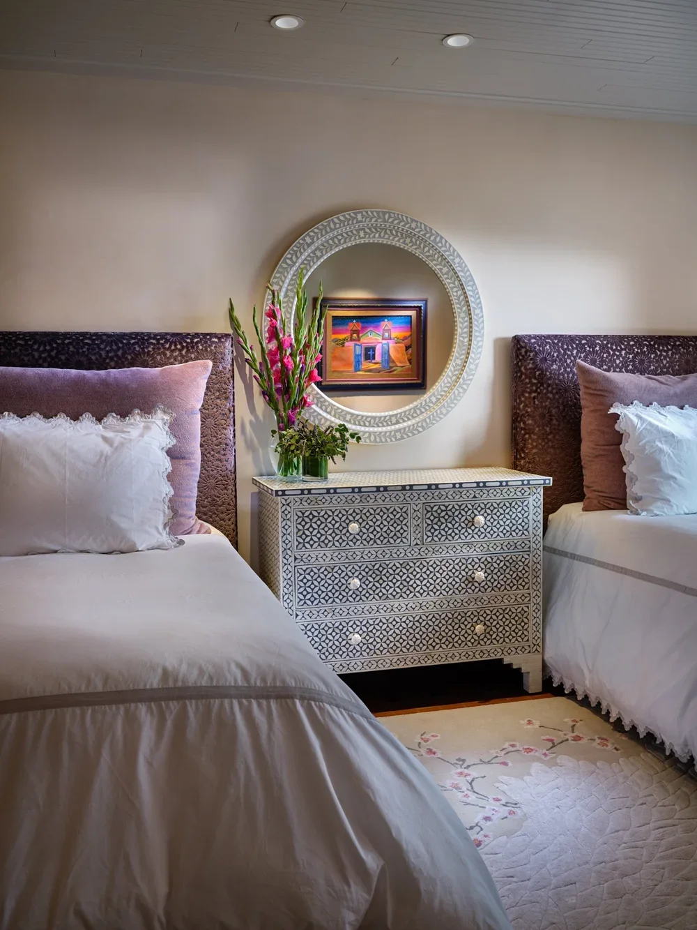 Twin Bedroom Interior by Chandler Prewitt Design