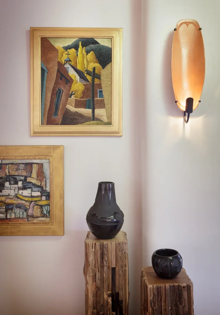 Handcrafted Copper Wall Sconce with Warm Ambient Lighting