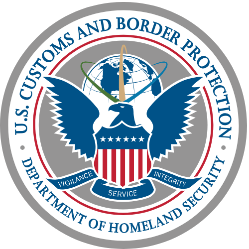 image of Customs and Border Patrol logo for South African refugee resources to check status of I-94 document