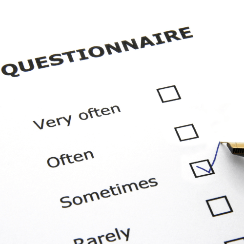 image of questionnaire for South African refugee intake in America