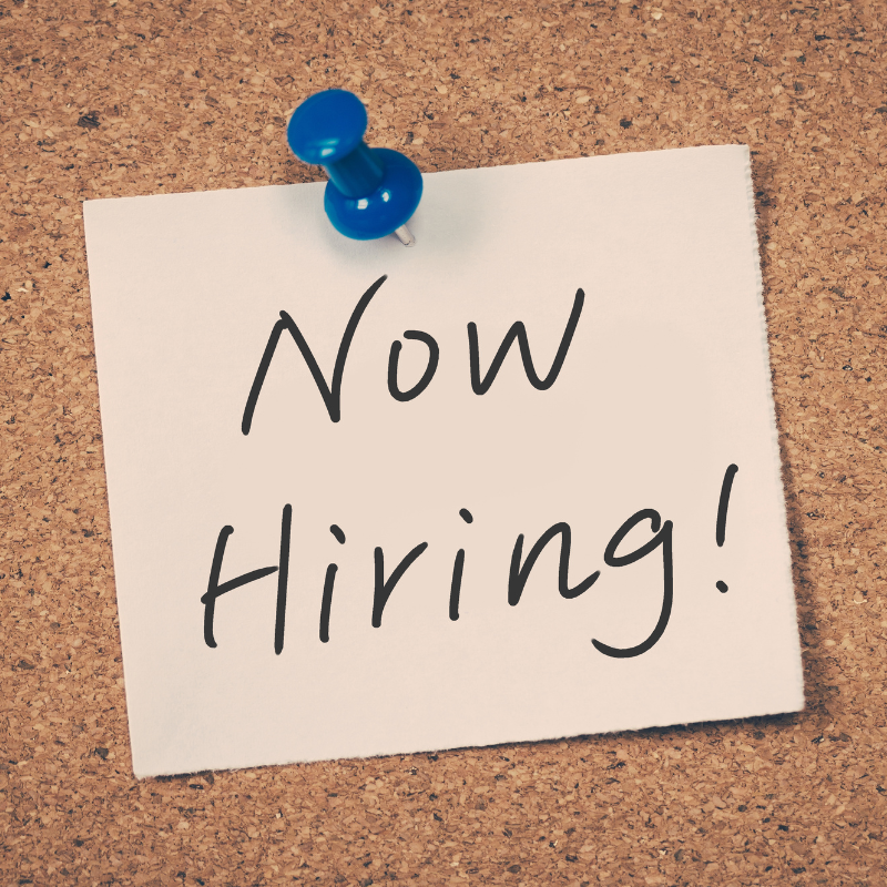 image of now hiring sign for American employers hiring South African refugees