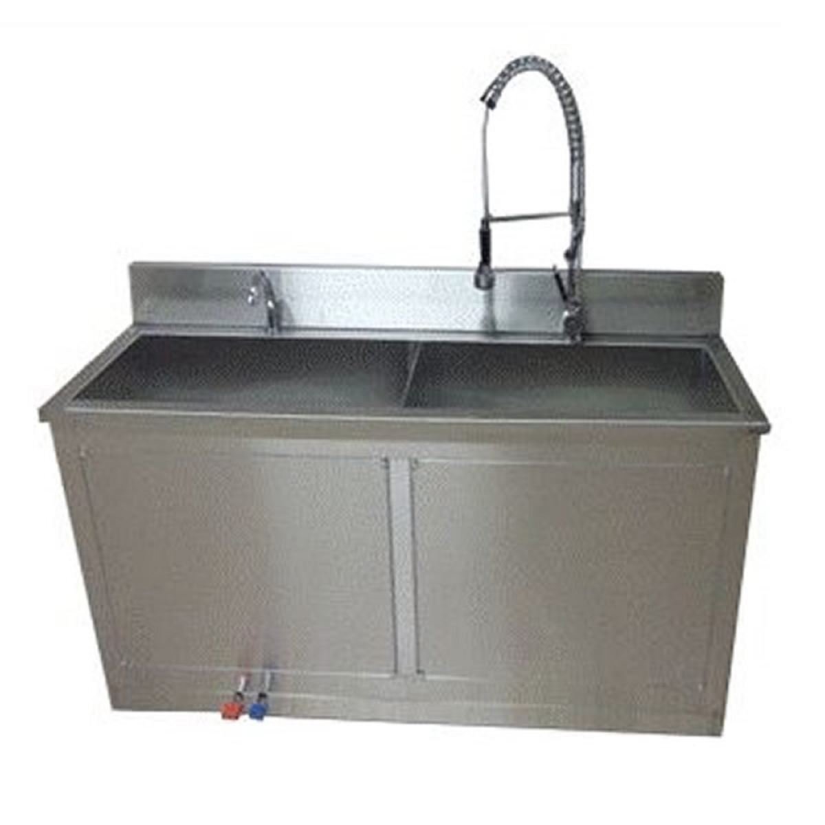 Two-Section Material Washing Sink