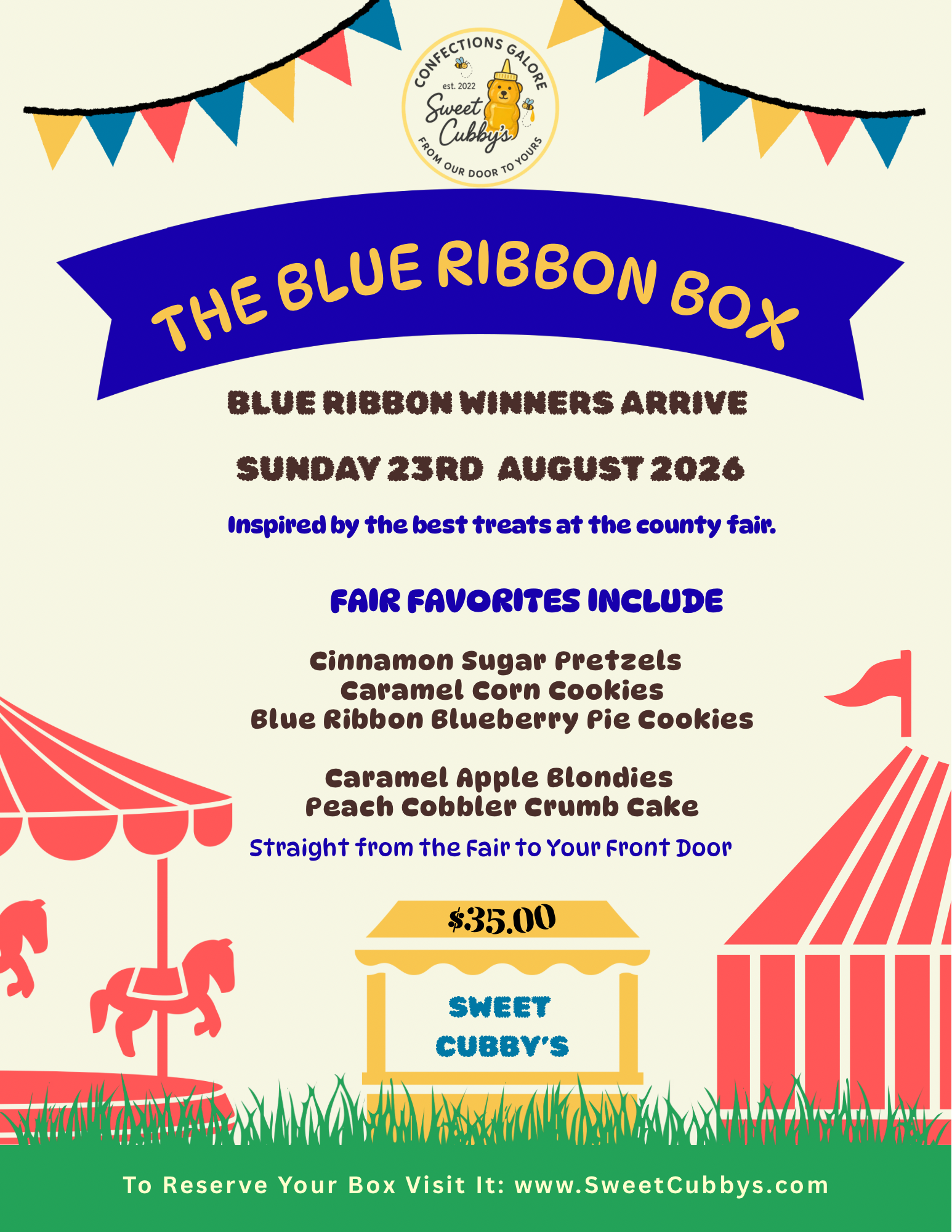 The Sweet Cubby Box- The Blue Ribbon Box