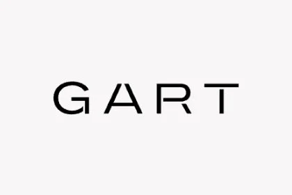 Das Wort 'GART' in schwarzer Schrift auf weißem Hintergrund.
