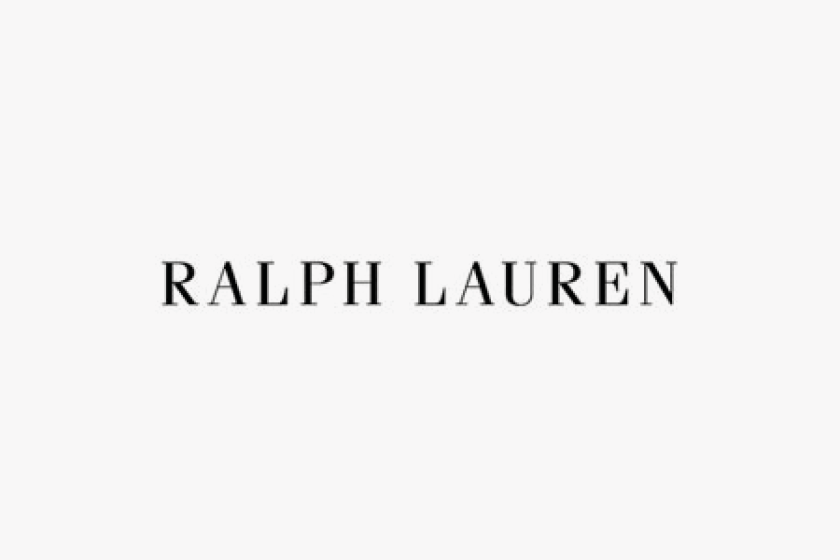 Der Schriftzug 'RALPH LAUREN' in schwarzer Schrift auf weißem Hintergrund.