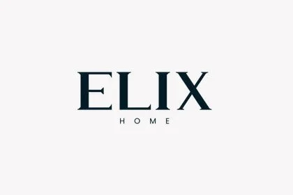 Logo mit dem Text 'ELIX HOME' auf weißem Hintergrund.