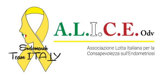 Logo con silhouette di una donna con capelli lunghi e occhiali, il testo 'ALICE' in colori diversi, e le parole 'Associazione Italiana per la Lotta contro le Discriminazioni'.