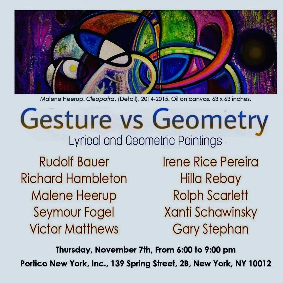 art exhibition poster, Portico, gallery, NYC