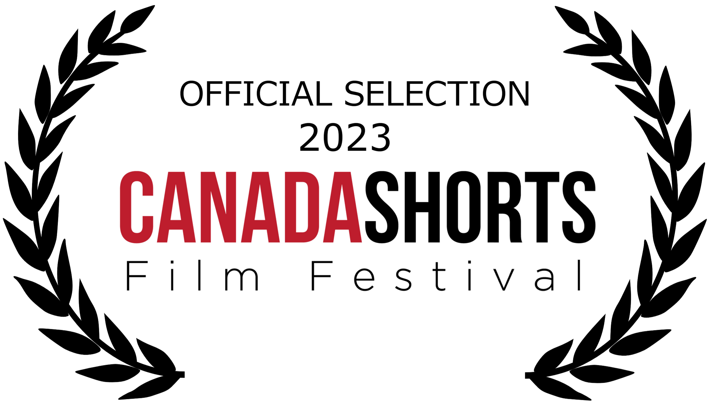 Canada shorts official selection laurel - black.png