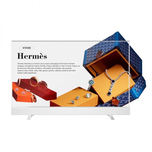 55” T-shape desktop OLED transparent display