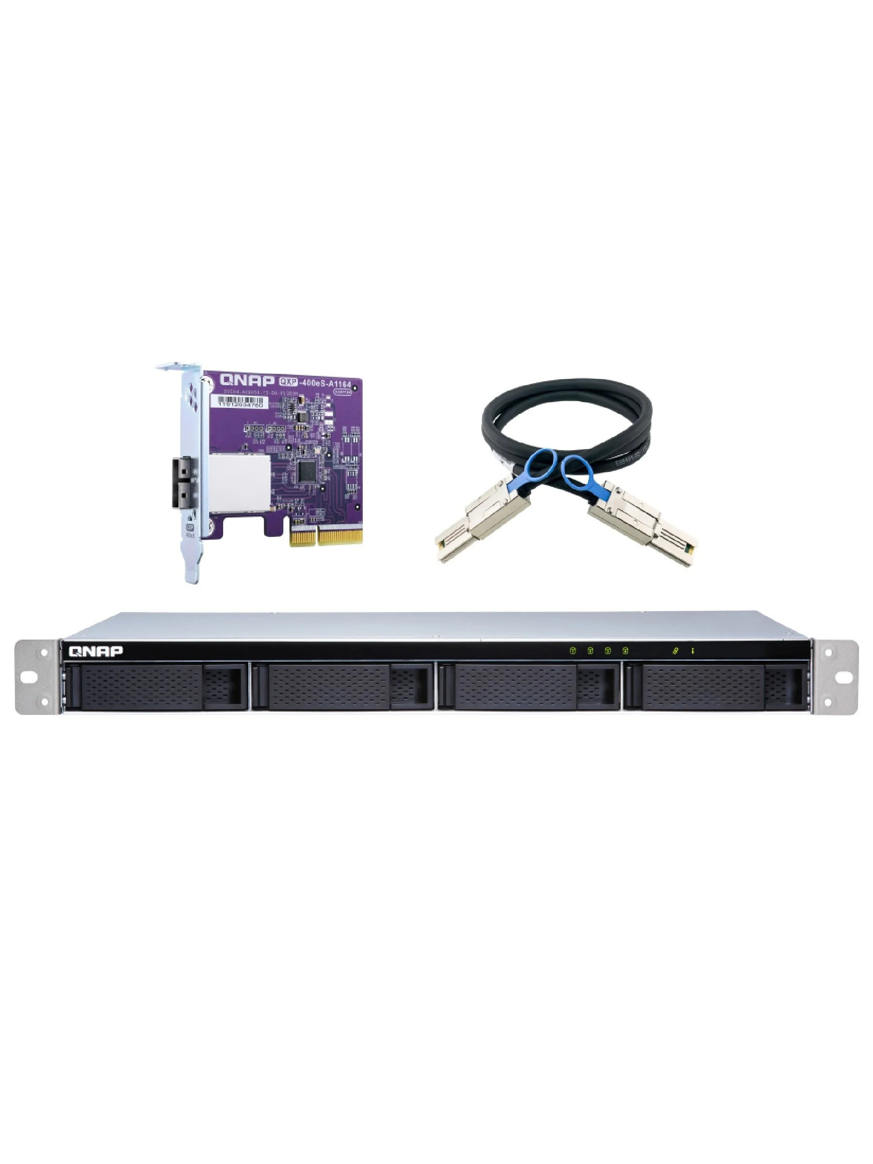 QNAP TL-R400S 4-bay EXPANSION 1U Short Depth Rackmount
