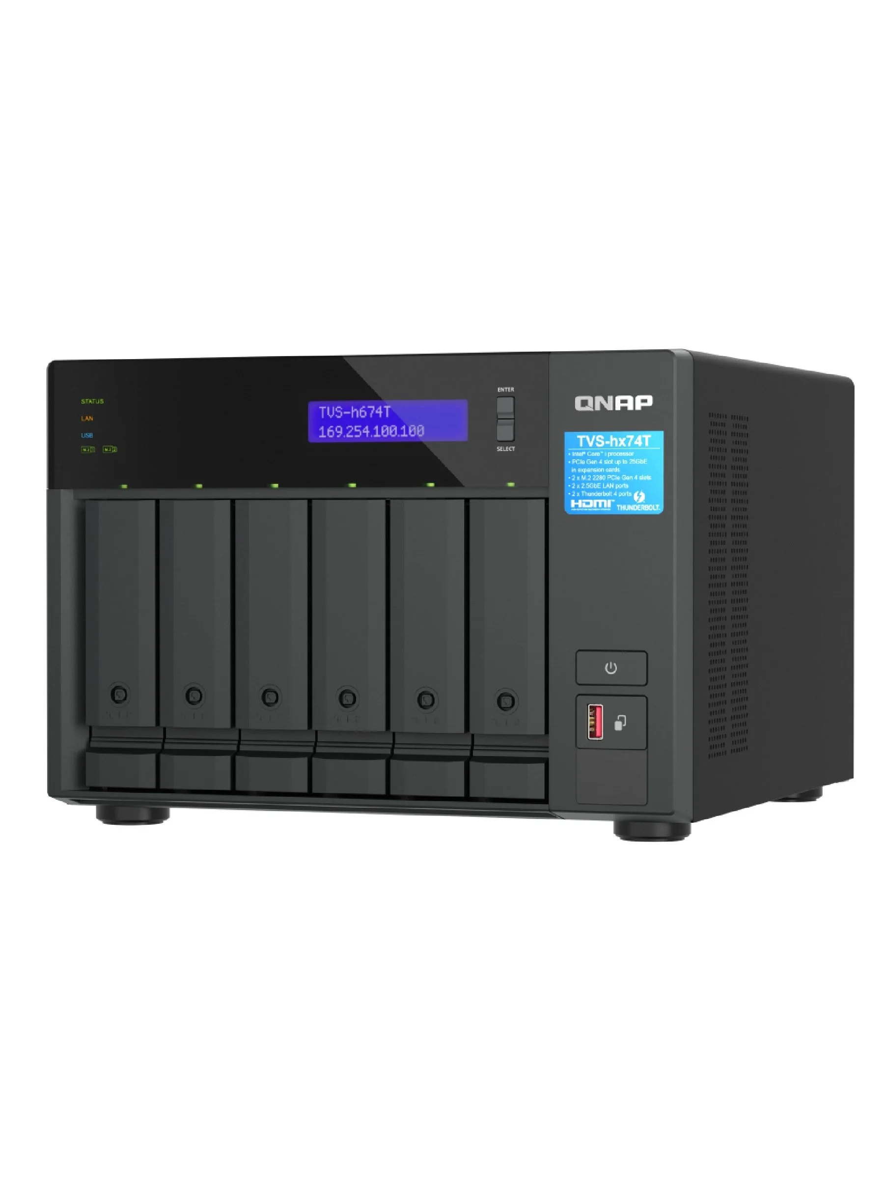 QNAP TVS-h874-i5-32G 8-bay QuTS hero NAS