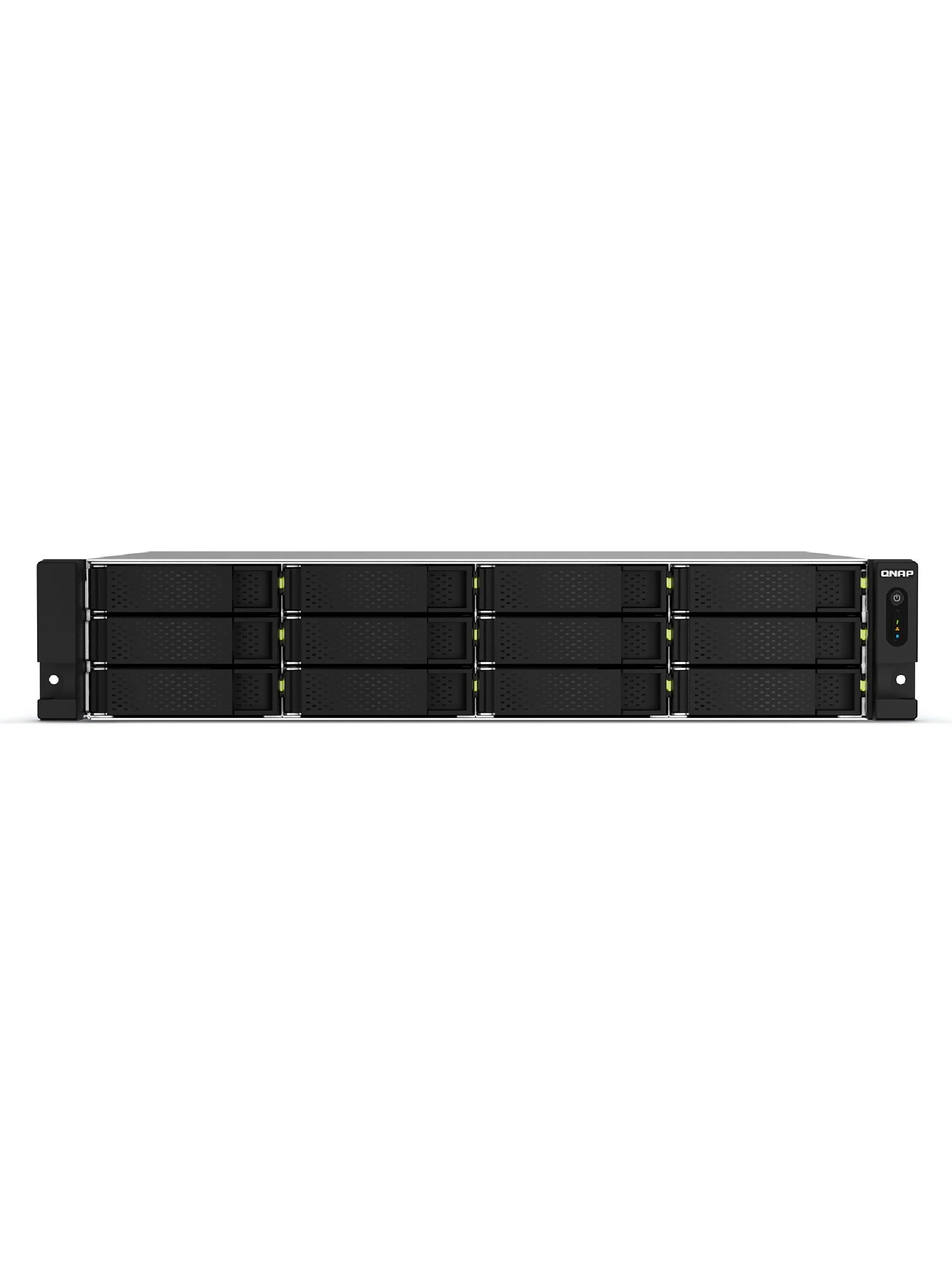QNAP TS-1264U-RP-8G 2U 12-Bay rackmount NAS, Intel® Celeron® N5095 quad-core Warranty --3 Years