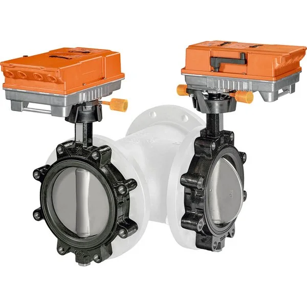 3-way control butterfly valves