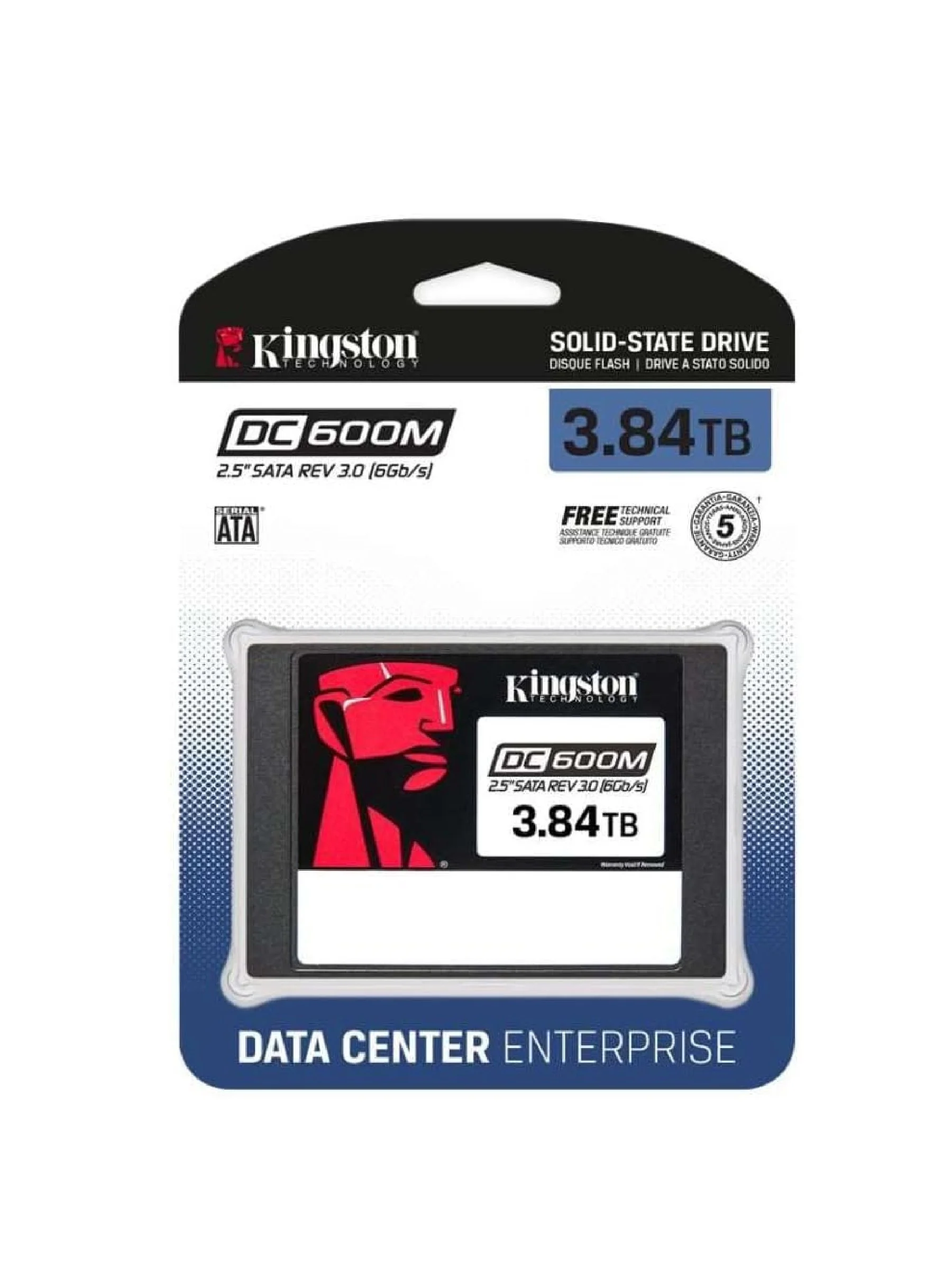 SSD KINGSTON 3840G DC600M 2.5 ENTERPRISE SATA 5YRS