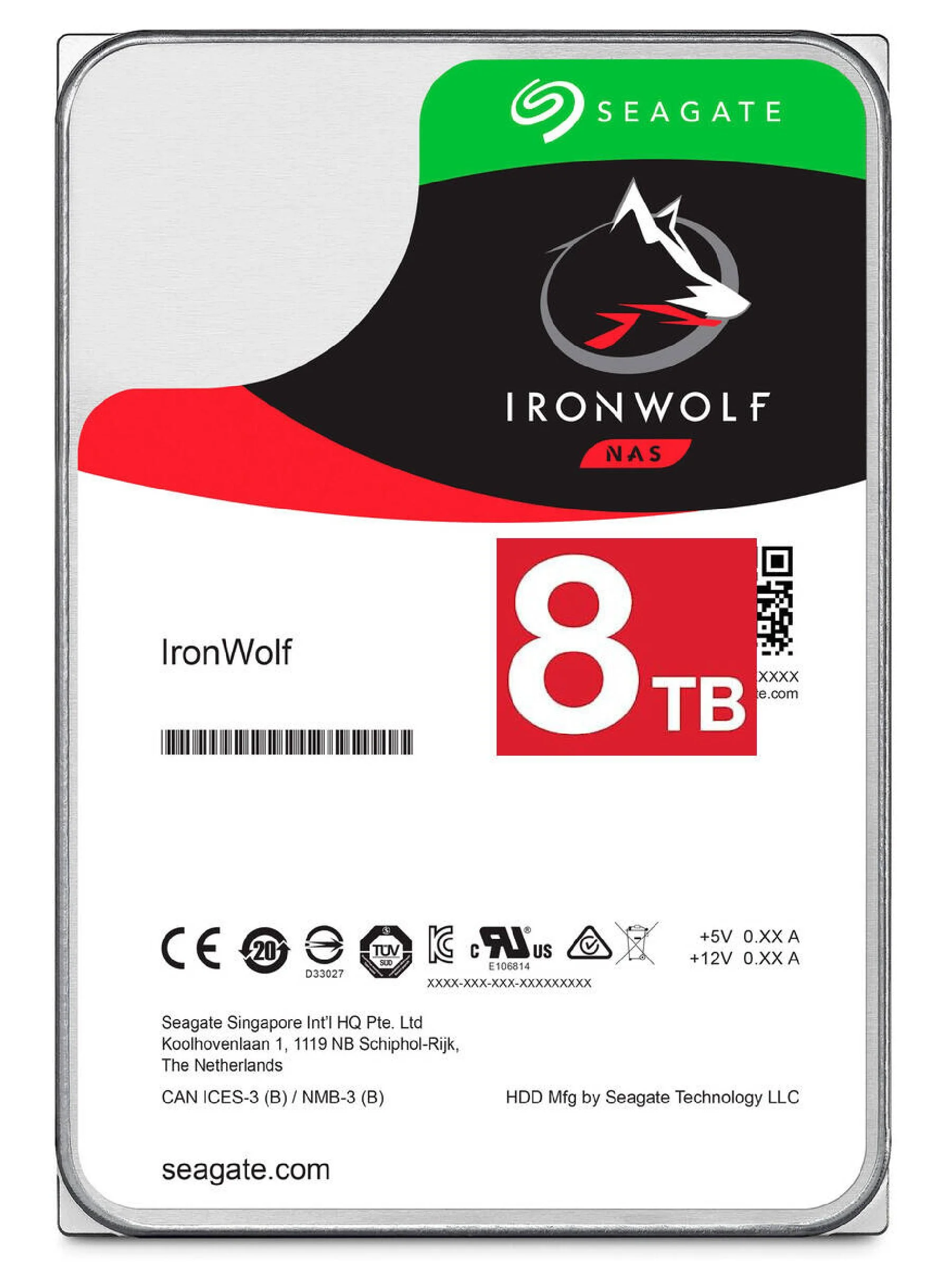 8TB HDD ST8000VN002 SEAGTE IRONWOLF NAS HARD DRIVE