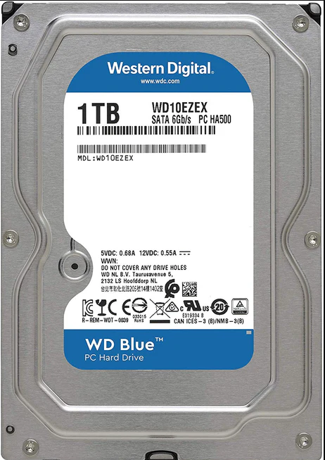 HDD WD 1TB WD10EZEX SATA 6GB/S PC HA500 RPM 7200