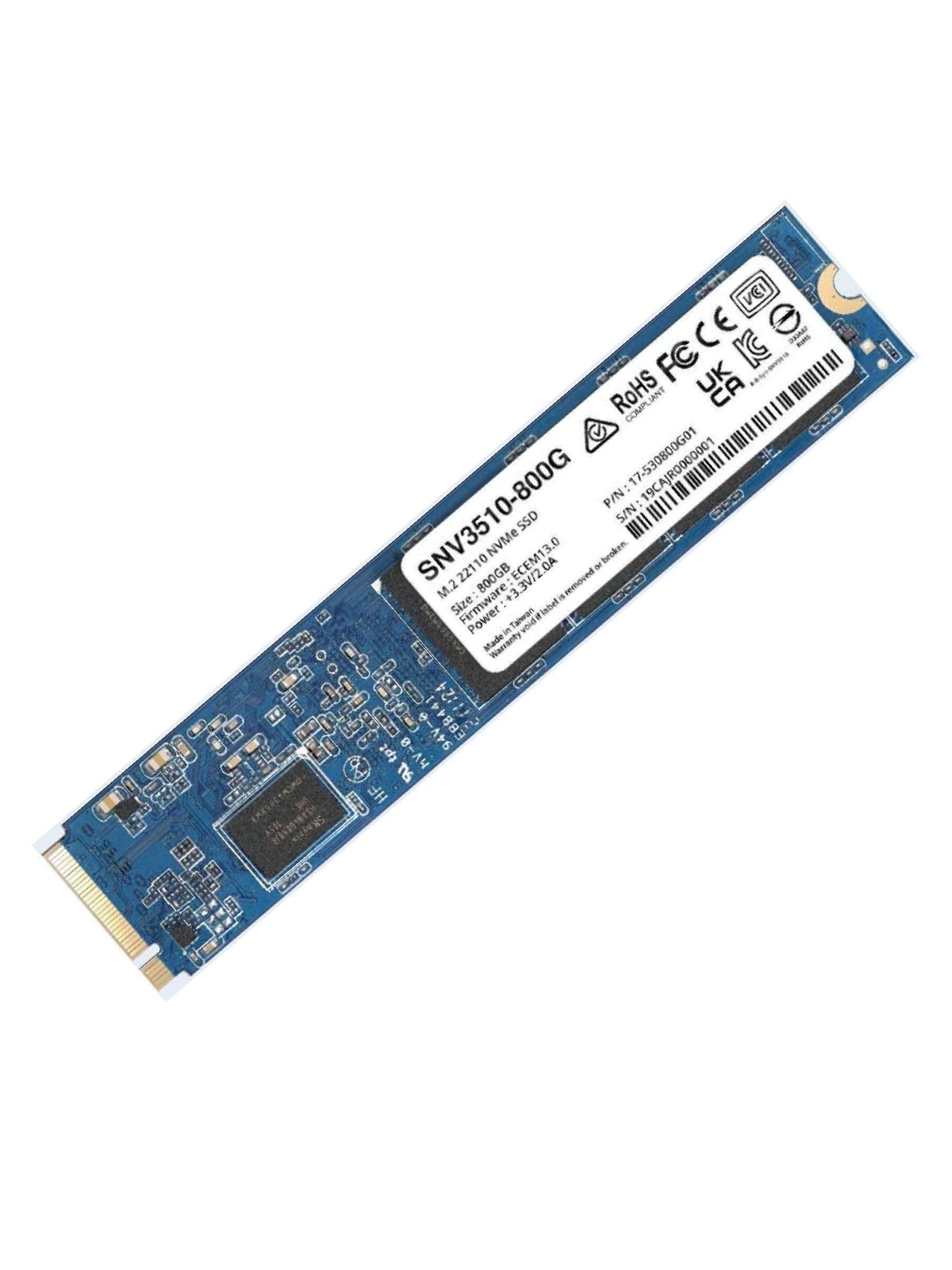 Synology SNV3510-800G M.2 22110 SSD(B) NVMe PCIe 3.0 x4