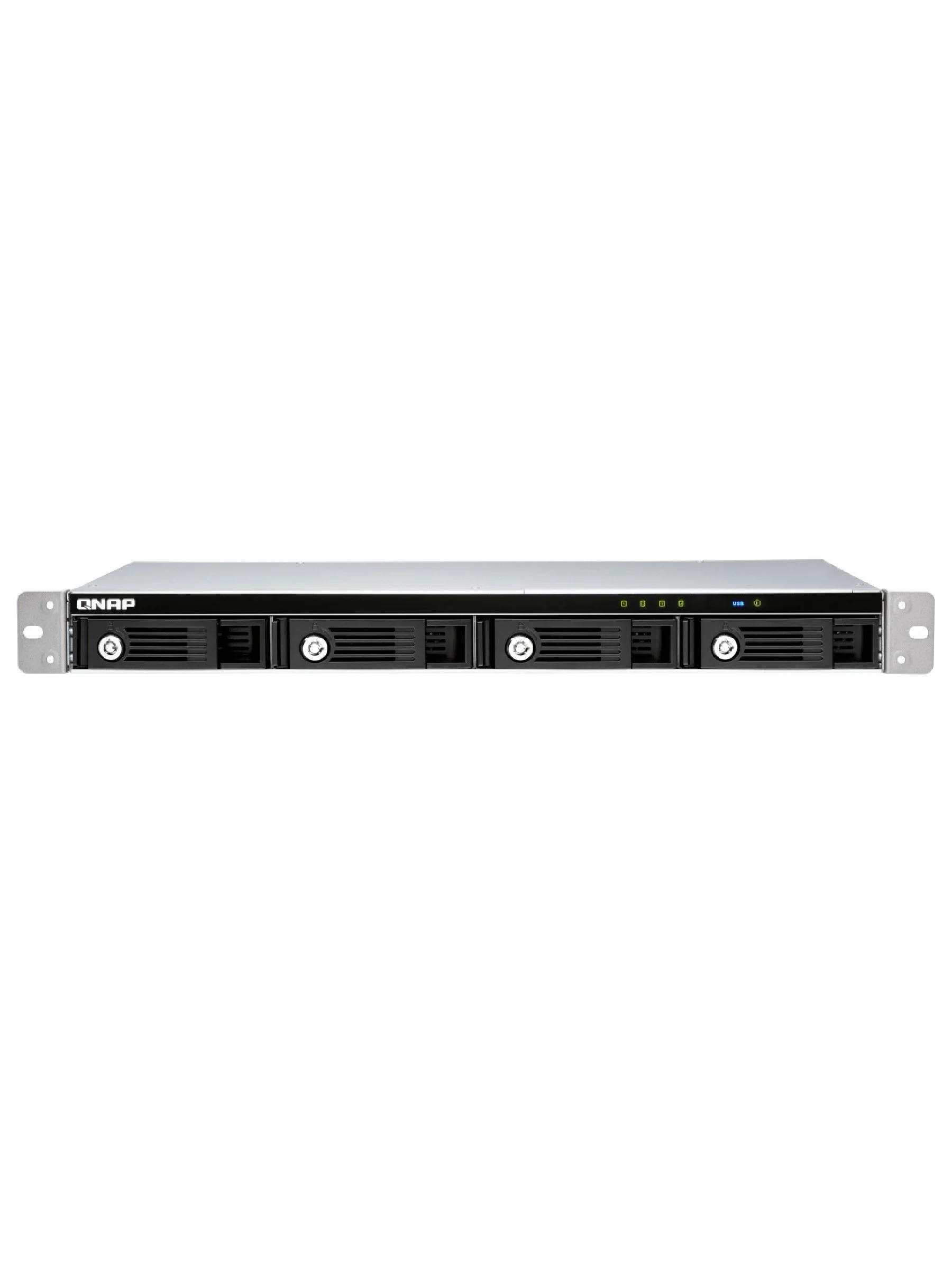 QNAP TR-004U 4-bay 1U 12" short-depth rackmount 3.5" SATA HDD USB 3.0 type-C