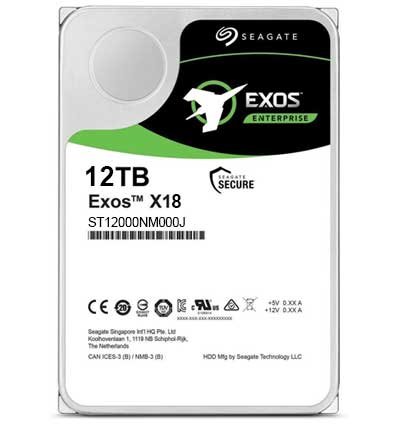 12TB EXOS SATA HDD SEAGATE  3.5” 72000RPM ST12000NM000J