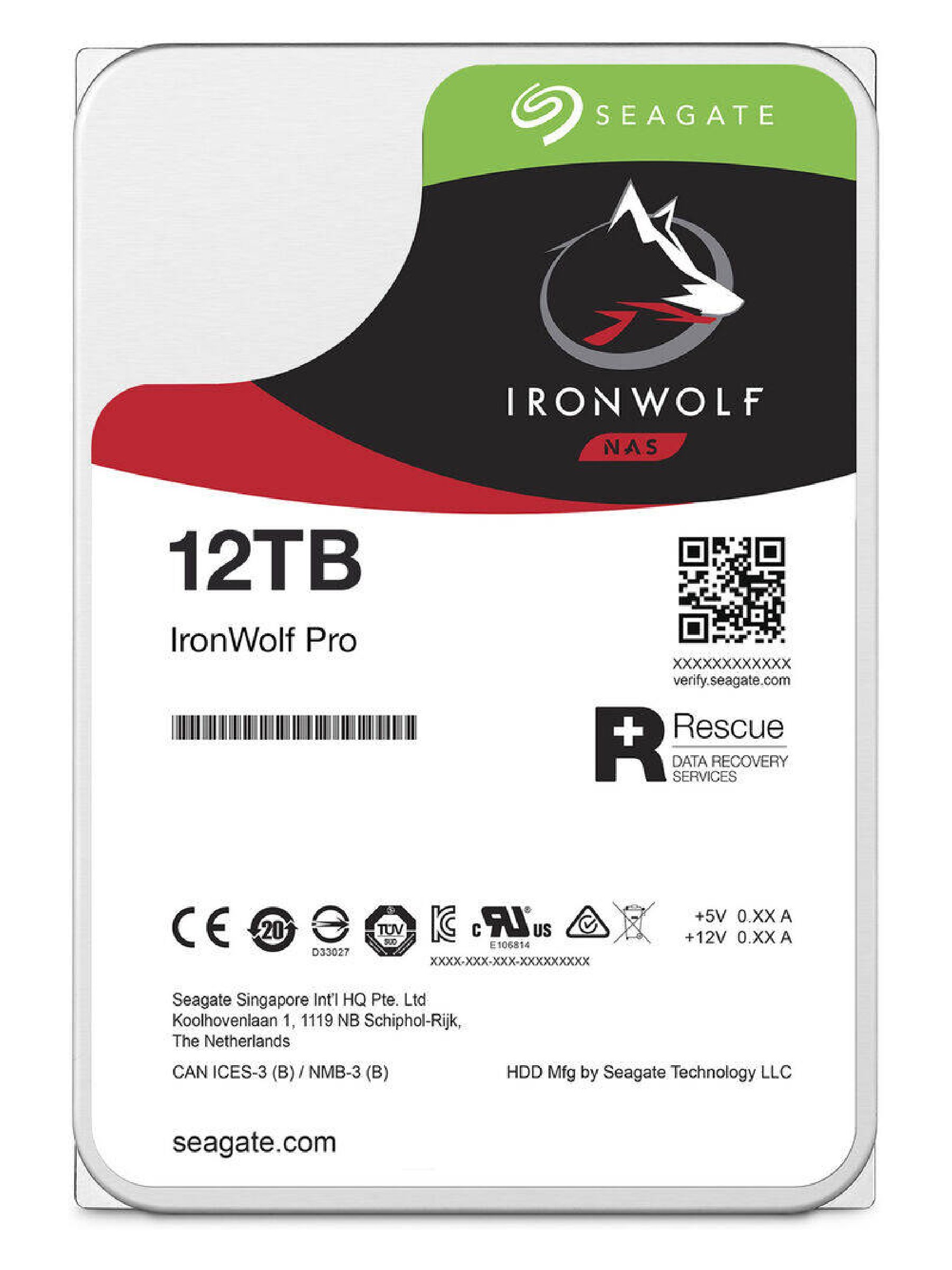12TB PRO ST12000NT001 SEAGATE IRONWOLF PRO ENTERPRISE NAS