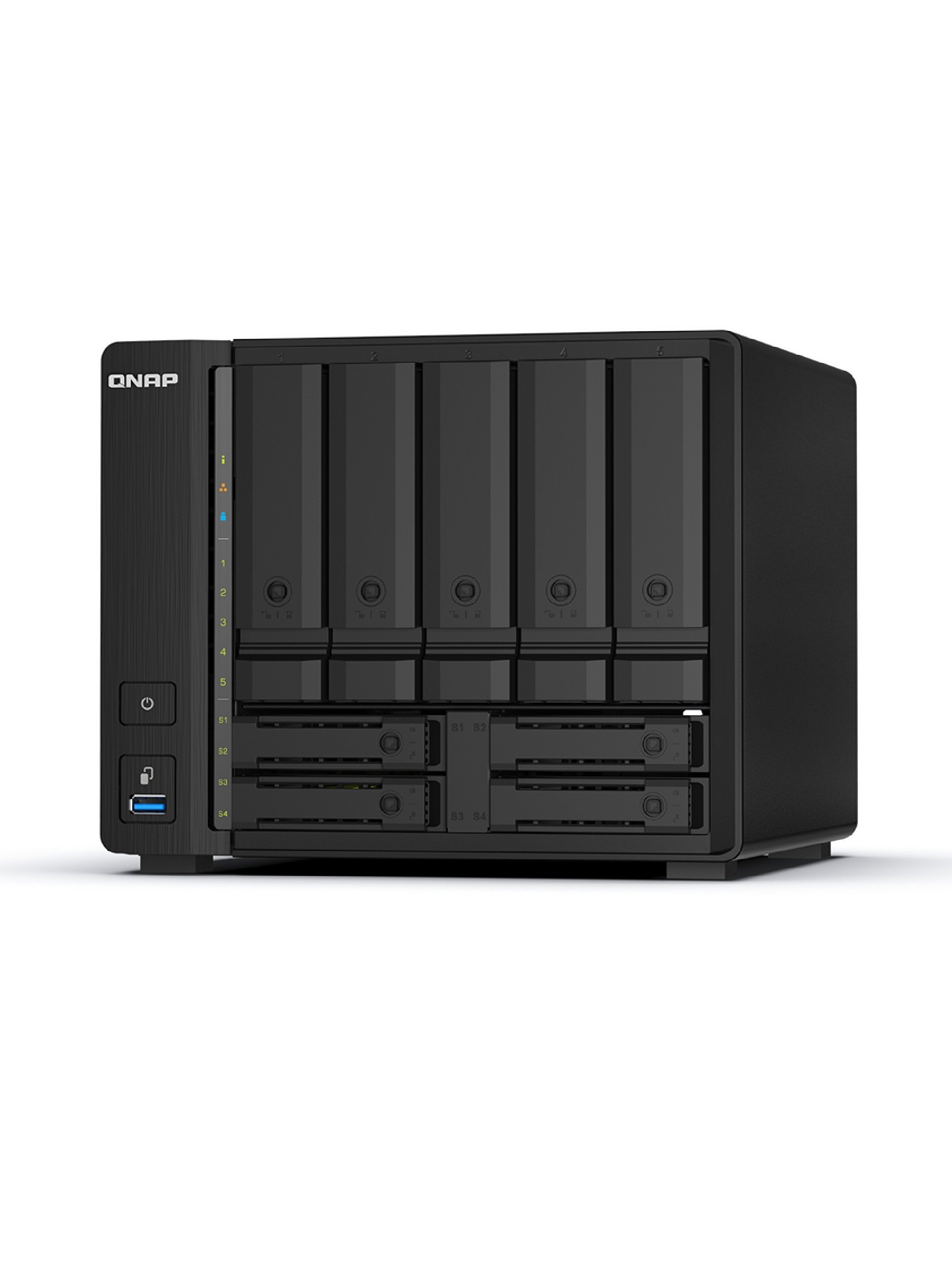 QNAP TS-h973AX-8G 9-bay NAS, AMD Ryzen V1500B 4C 8T 2.2GHz, 8GB DDR4 SODIMM,