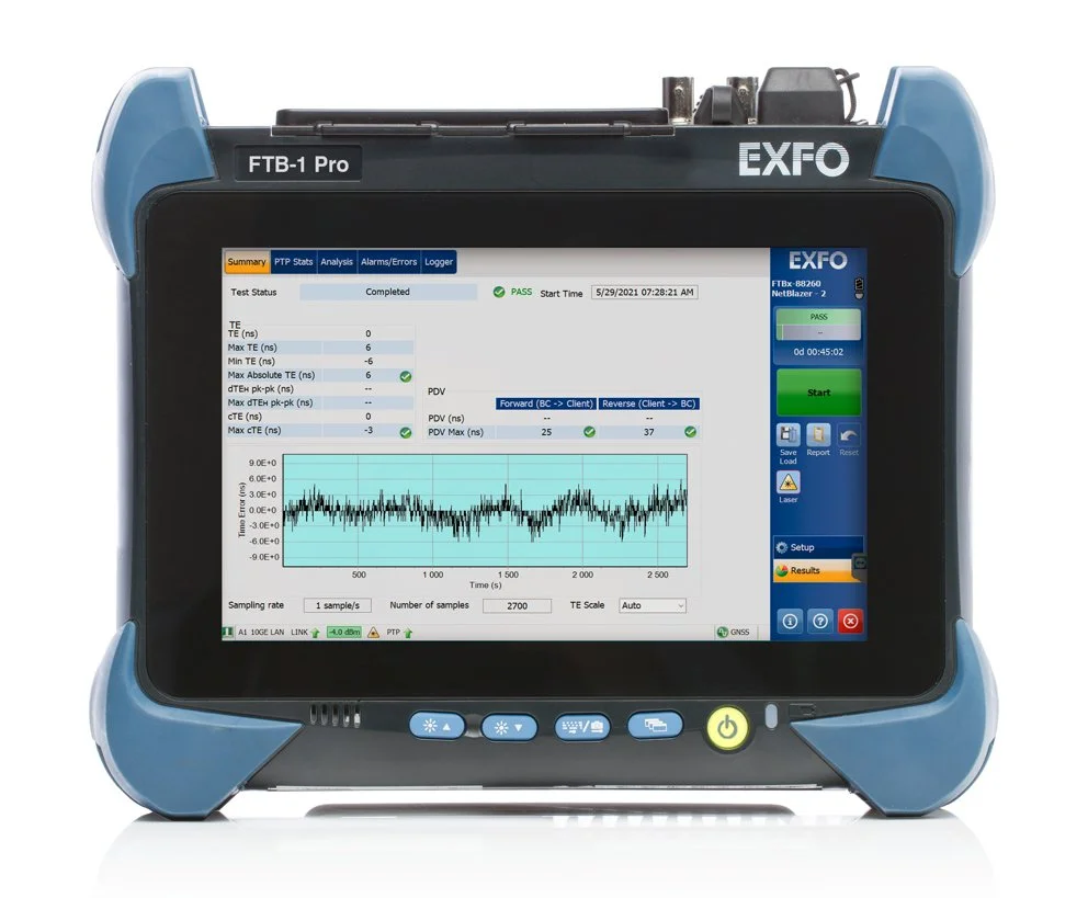 Timing and synchronization - 1588 PTP, SyncE and RF absolute time error test solution