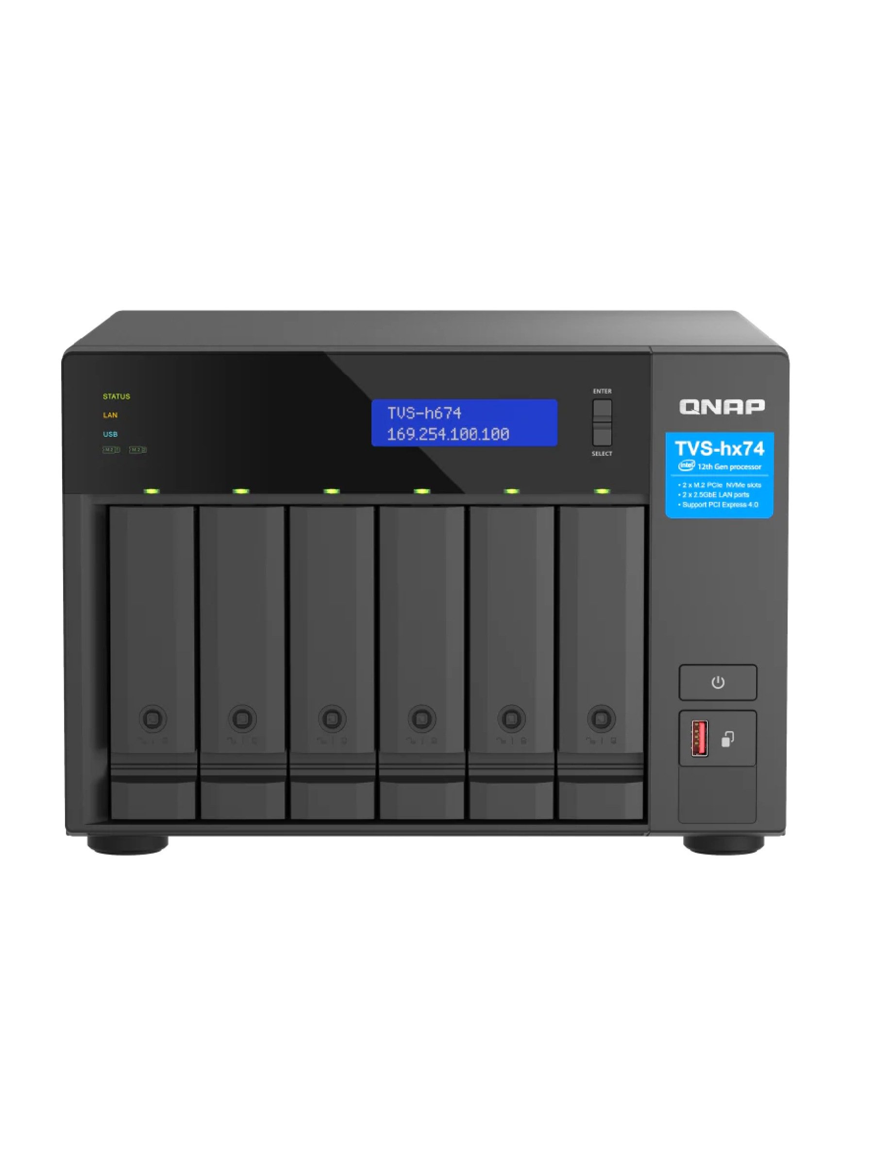 QNAP TVS-H674-I3-16G 6BAY QuTS HERO NAS
