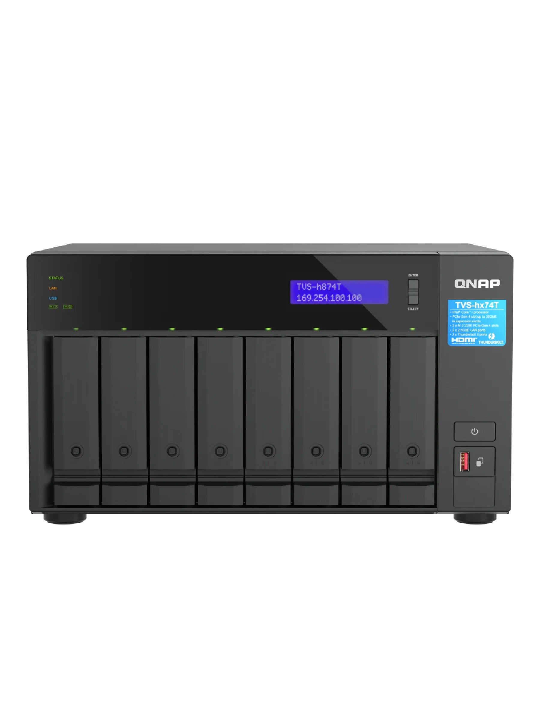 QNAP TVS-H874T-I9-64G 8BAY NAS