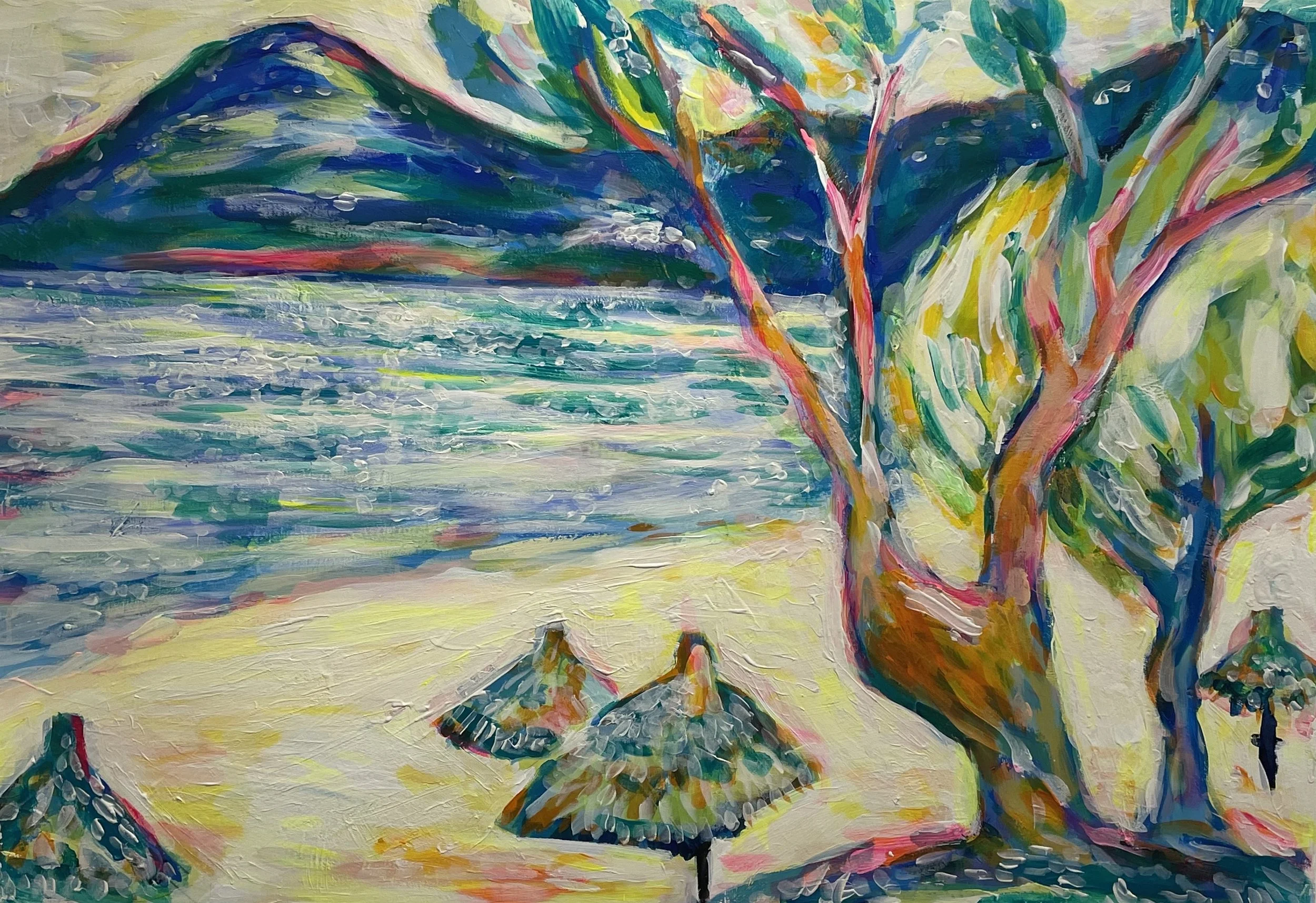 'The Bay She Holds', 84cm x 60cm