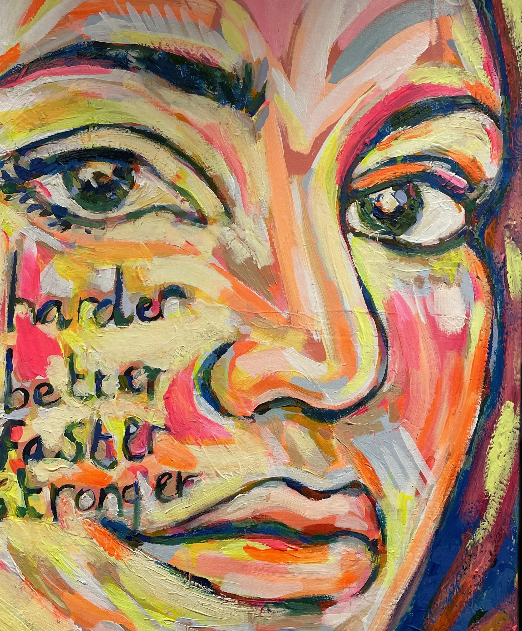 'Harder Better Faster Stronger', 81cm x 62cm