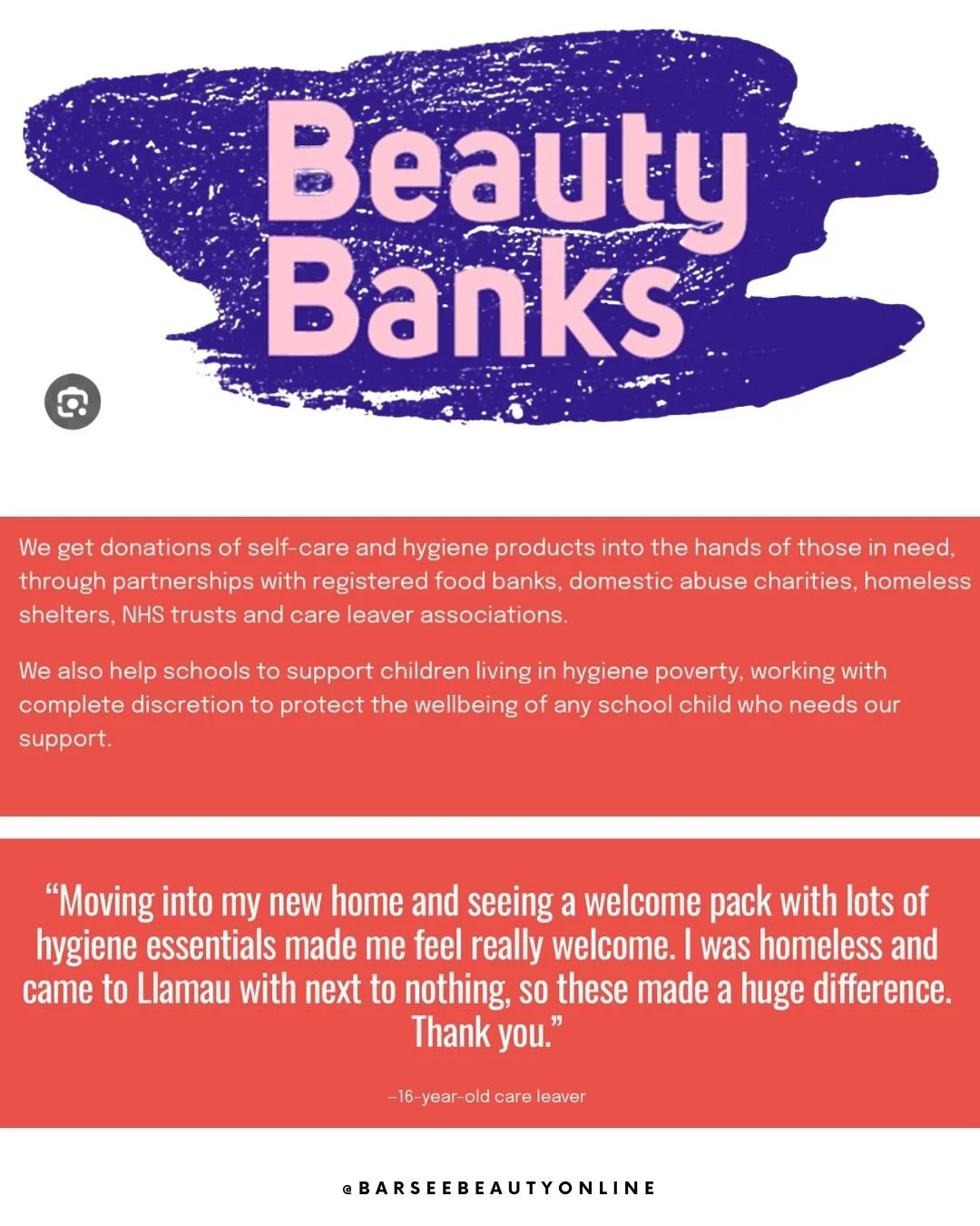Support Beauty Banks this Christmas