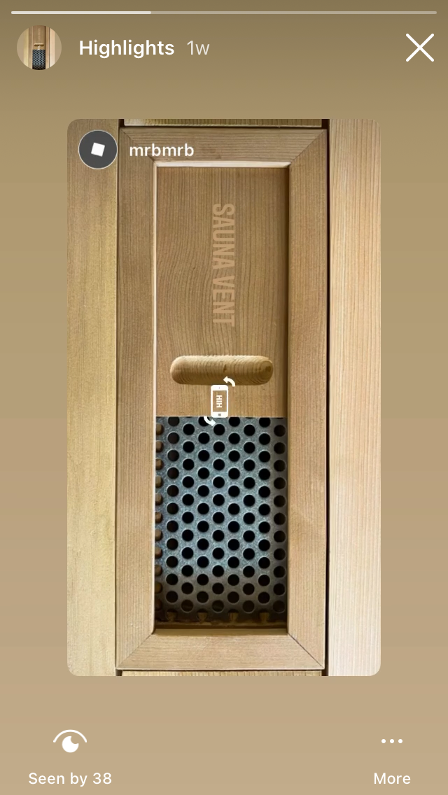 Poolhouse Sauna (Air Vent Detail - Chester, NS