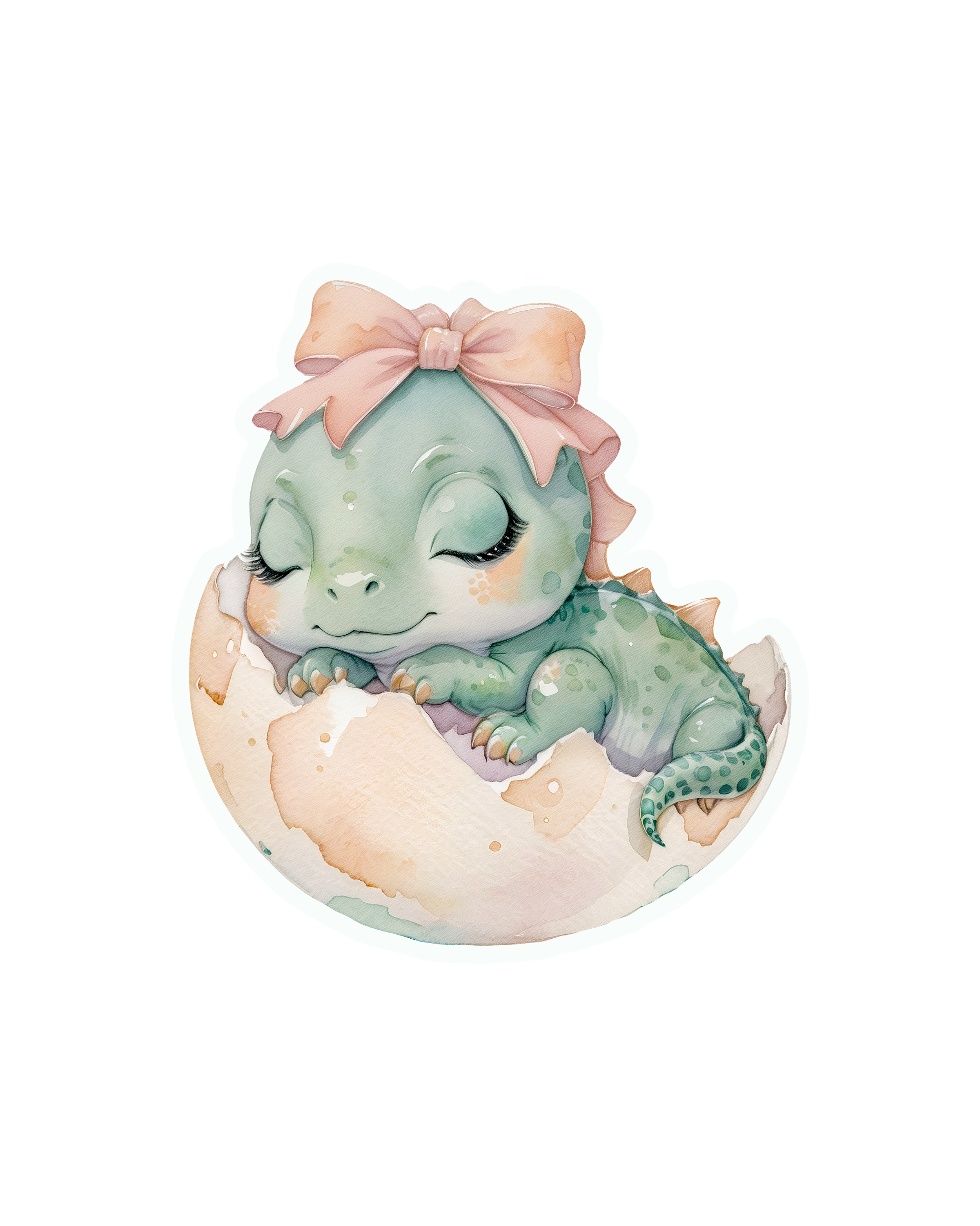 Sleeping Dino Girl