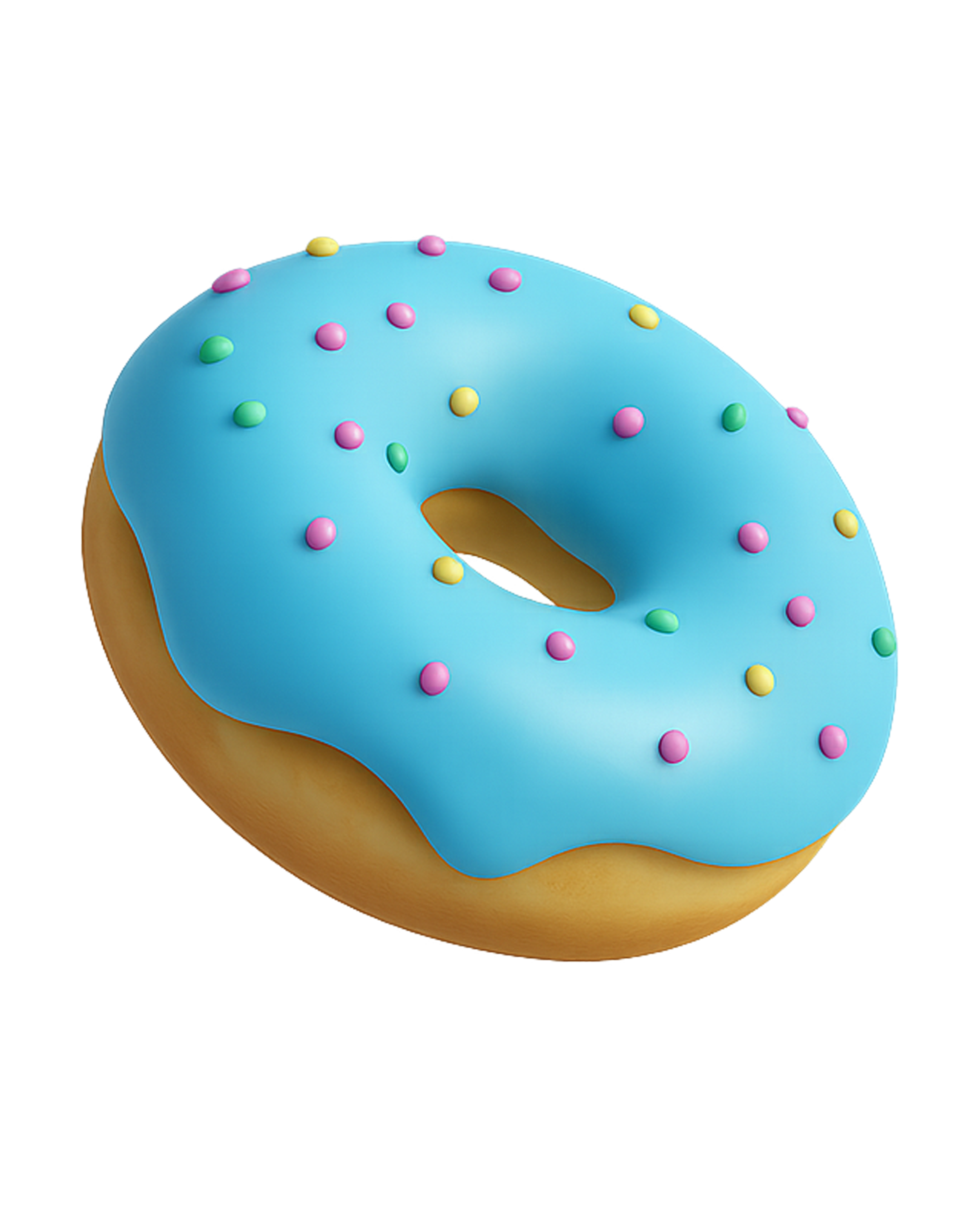 Blue Frosted Donut Prop