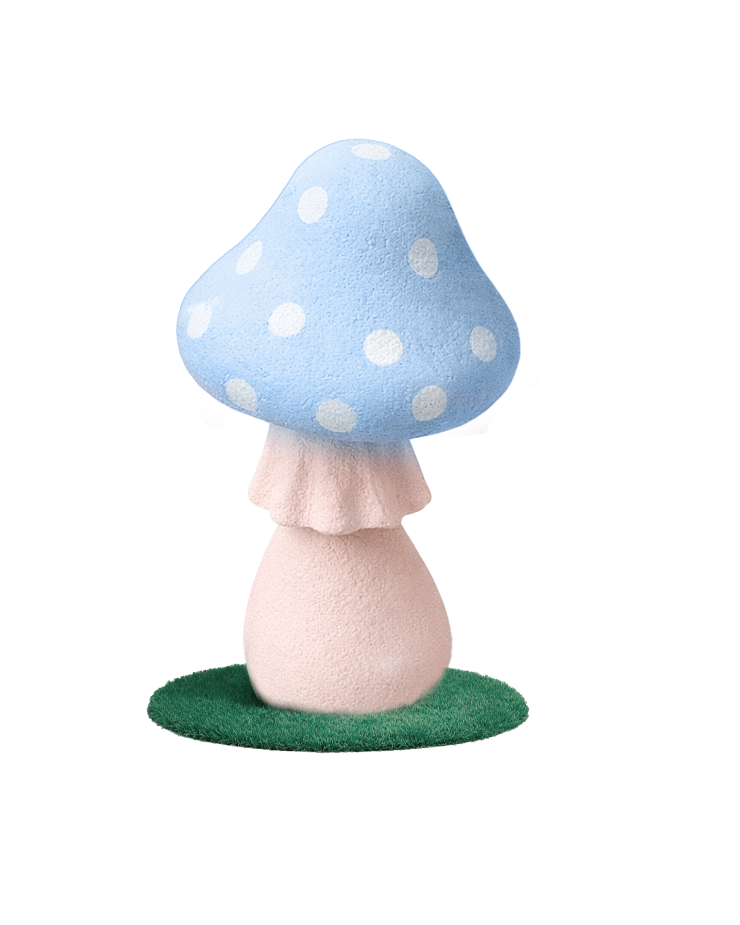 Powder Blue Enchanted Mushroom